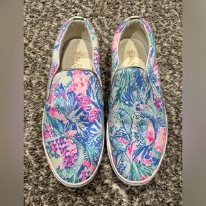 Lilly Pulitzer mermaids wave shoes